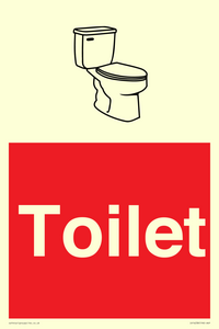 Toilet Sign Dementia Friendly Red